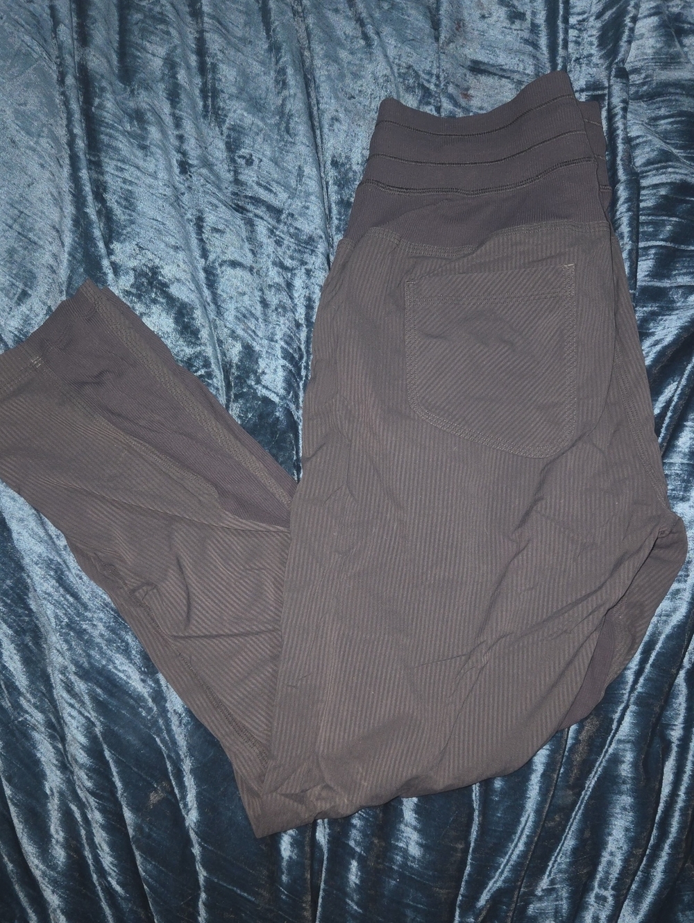 lululemon athletica Dark Gray Pinstripe Leggings